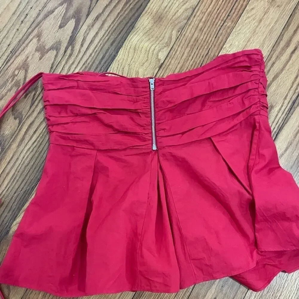 Red Halter Top L - Picture 3 of 6